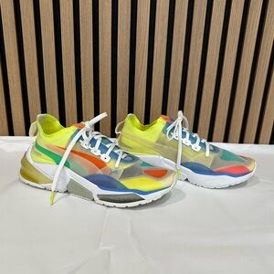 PUMA Women's Neon Multicolor Mesh Sneakers
